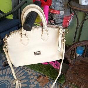 Dooney & Bourke Cream Satchel